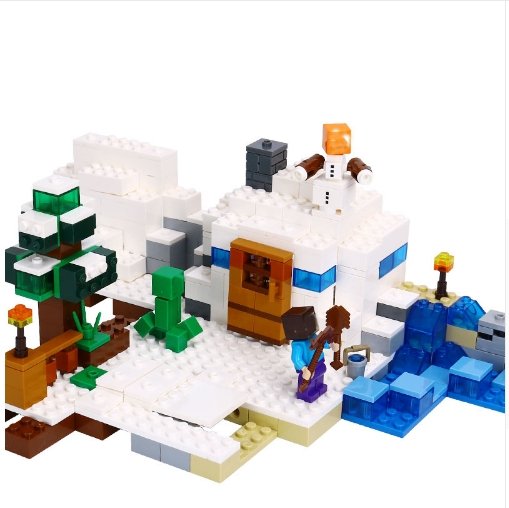 Minecraft toys lego the snow hide out Educational toys hobbies for children - Lusy Store