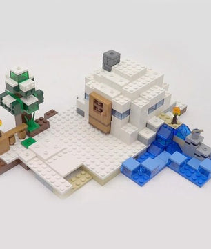 Minecraft toys lego the snow hide out Educational toys hobbies for children - Lusy Store