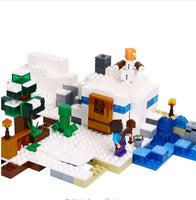 Minecraft toys lego the snow hide out Educational toys hobbies for children - Lusy Store
