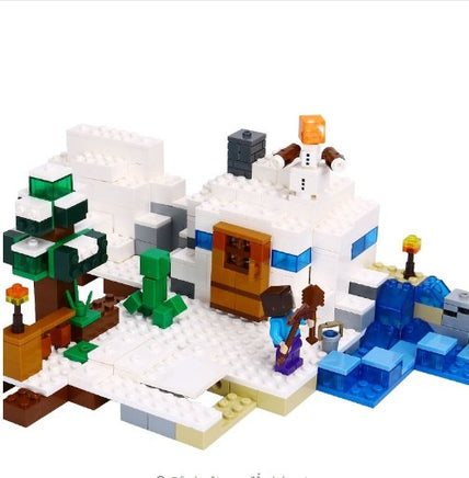 Minecraft toys lego the snow hide out Educational toys hobbies for children - Lusy Store