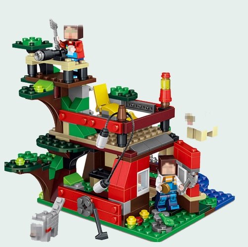 Minecraft toys legoThree Deformation Tree House Adventure Brick Compatible Legoe - Lusy Store