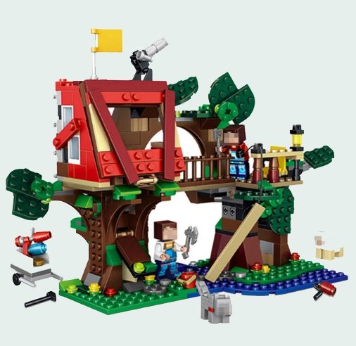 Minecraft toys legoThree Deformation Tree House Adventure Brick Compatible Legoe - Lusy Store