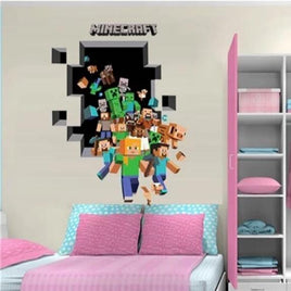 Minecraft Wall Stickers For Kids Room Decal Home 3D - Lusy Store
