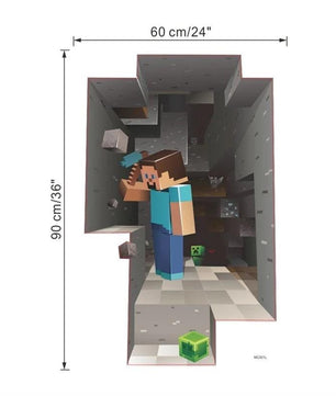 Minecraft Wall Stickers For Kids Room Decal Home 3D - Lusy Store