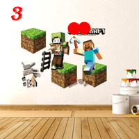 Minecraft Wall Stickers For Kids Room Decal Home 3D 3