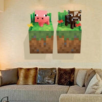 Minecraft Wall Stickers For Kids Room Decal Home 3D - Lusy Store