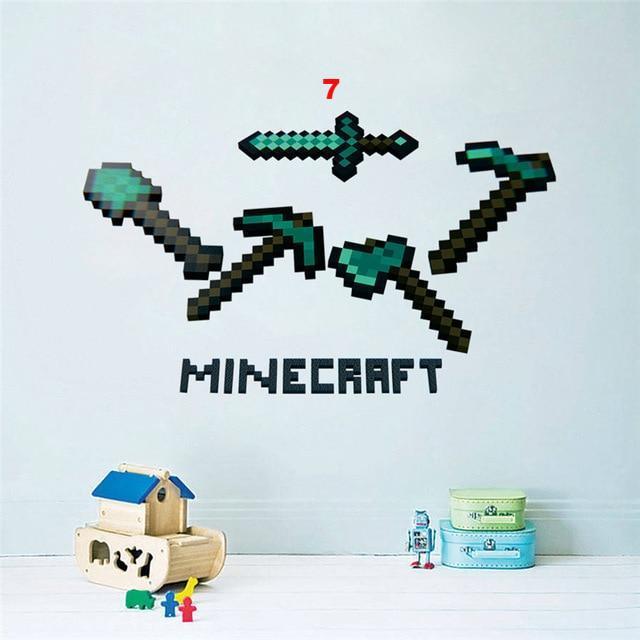 Minecraft Wall Stickers For Kids Room Home Decoration 3d Window Pvc Steve Mural Art Diy - Lusy Store