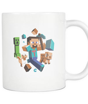 Minecraft White 11oz Mug 102 - Lusy Store