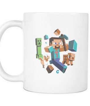 Minecraft White 11oz Mug 102 - Lusy Store