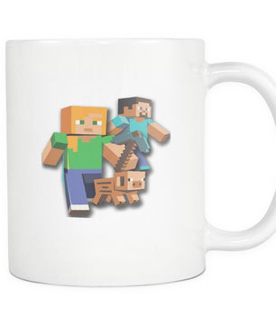 Minecraft White 11oz Mug 103 - Lusy Store