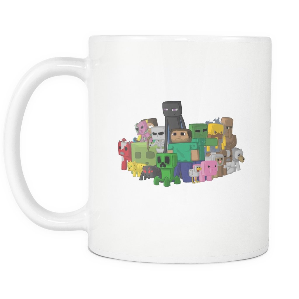 Minecraft White 11oz Mug 105 - Lusy Store