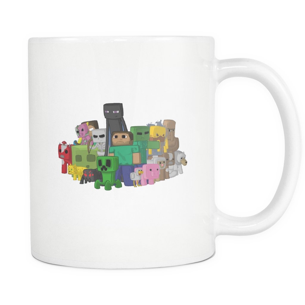 Minecraft White 11oz Mug 105 - Lusy Store