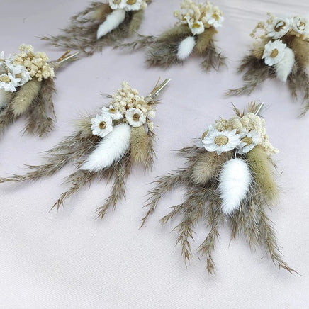 Mini bouquet pampas decorative dried flowers babysbreath flowers home decoration - Lusy Store LLC