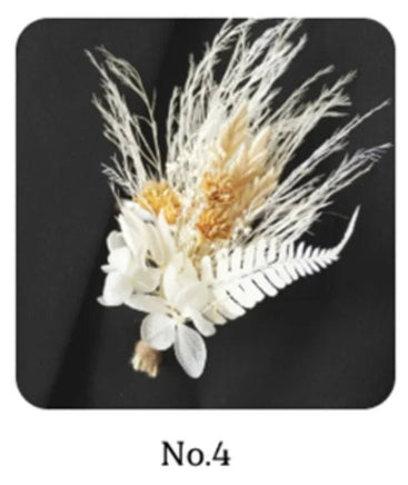 Mini bouquet pampas decorative dried flowers babysbreath flowers home decoration - Lusy Store LLC