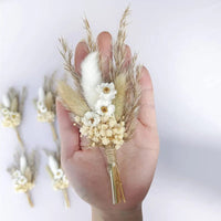 Mini bouquet pampas decorative dried flowers babysbreath flowers home decoration - Lusy Store LLC