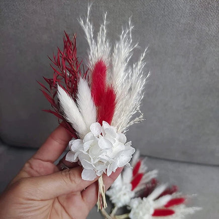 Mini bouquet pampas decorative dried flowers babysbreath flowers home decoration - Lusy Store LLC