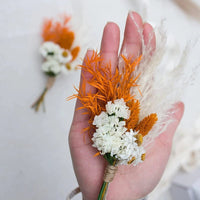 Mini bouquet pampas decorative dried flowers babysbreath flowers home decoration - Lusy Store LLC