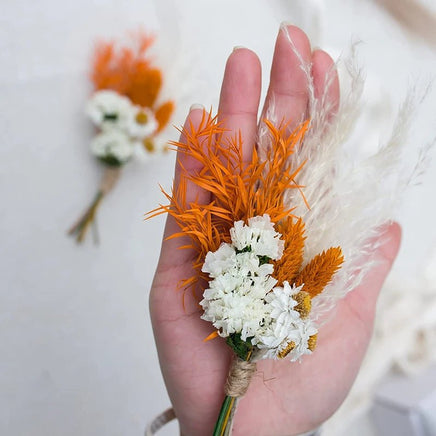 Mini bouquet pampas decorative dried flowers babysbreath flowers home decoration - Lusy Store LLC