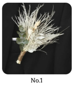 Mini bouquet pampas decorative dried flowers babysbreath flowers home decoration - Lusy Store LLC