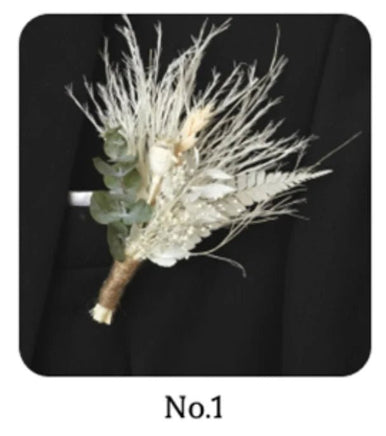 Mini bouquet pampas decorative dried flowers babysbreath flowers home decoration - Lusy Store LLC