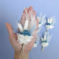 Mini bouquet pampas decorative dried flowers babysbreath flowers home decoration - Lusy Store LLC