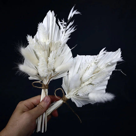 Mini bouquet pampas decorative dried flowers babysbreath flowers home decoration - Lusy Store LLC