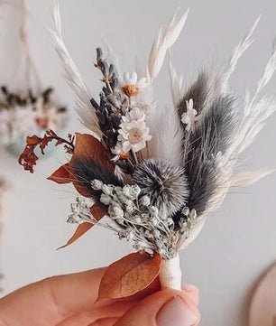 Mini bouquet pampas decorative dried flowers babysbreath flowers home decoration - Lusy Store LLC