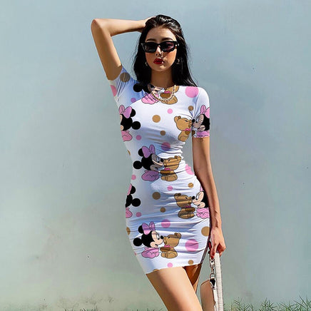 Minnie Mouse Dress Beach Party High Street Dresses D512 Dot White
