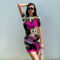 Minnie Mouse Dress Beach Party High Street Dresses D512 Black