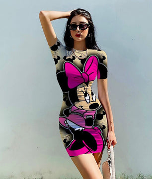 Minnie Mouse Dress Beach Party High Street Dresses D512 - Lusy Store