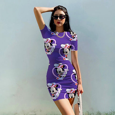 Minnie Mouse Dress Beach Party High Street Dresses D512 Purple