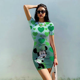 Minnie Mouse Dress Beach Party High Street Dresses D512 Green