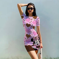 Minnie Mouse Dress Beach Party High Street Dresses D512 Pink