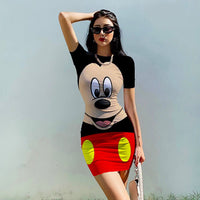 Minnie Mouse Dress Fashion Hip Beach Party Dresses D507 - Lusy Store
