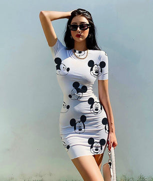 Minnie Mouse Dress Fashion Hip Beach Party Dresses D507 - Lusy Store