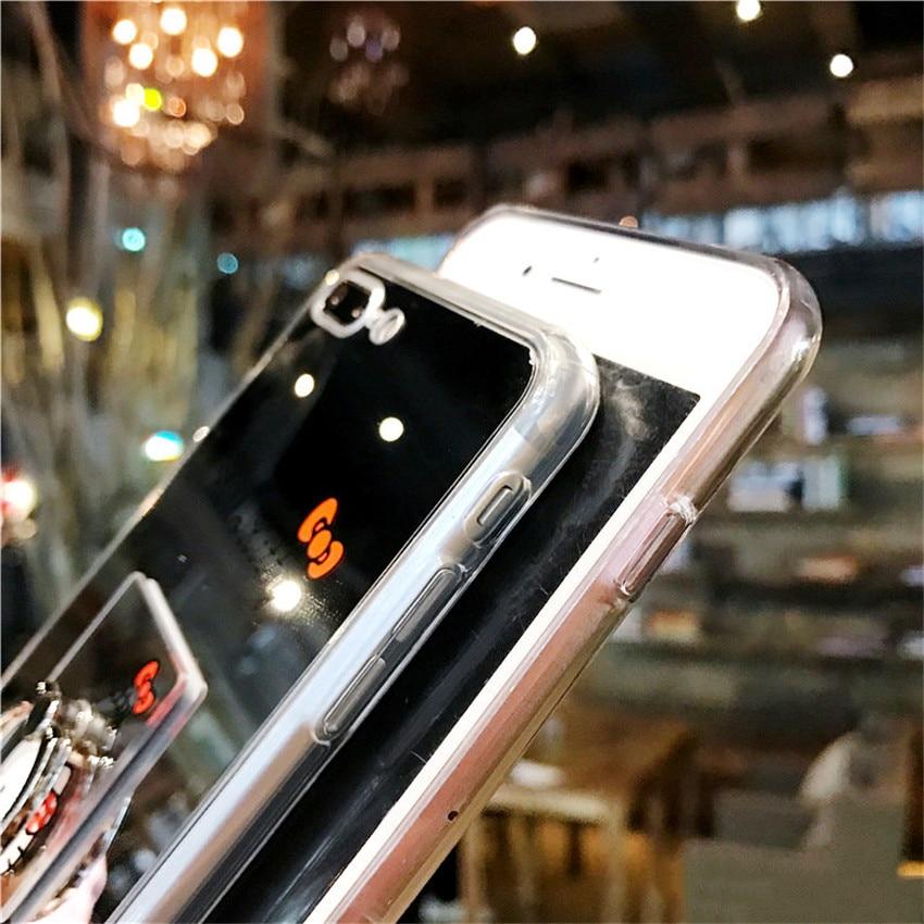 Mirror Cartoon Cute Hello kitty Minnie Case For Samsung Galaxy S8 S8Plus Coque Soft TPU Phone Case For Samsung S9 S9Plus Note8 - Lusy Store