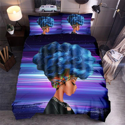 Modern Bedding Sets Africa Women Ethnic African Queen King Quilt Cover Bed Linen - Lusy Store