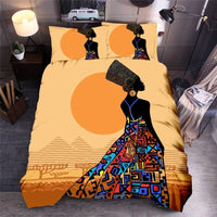 Modern Bedding Sets Africa Women Ethnic African Queen King Quilt Cover Bed Linen - Lusy Store