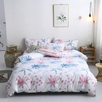 Modern Bedding Sets Cartoon Alpaca Gray Duvet Cover Bedspread Bed Linen White pink