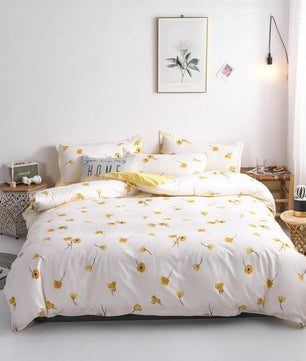 Modern Bedding Sets Cartoon Alpaca Gray Duvet Cover Bedspread Bed Linen - Lusy Store