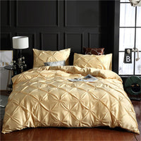 Modern Bedding Sets Fashion Solid Color Bed Linen White/Gray Duvet Cover Set Yellow