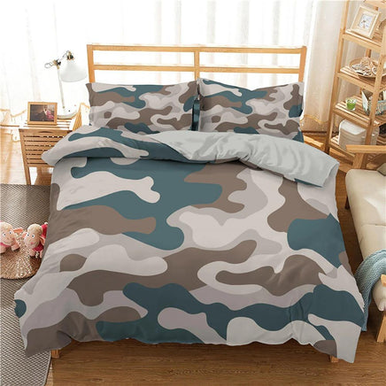 Modern Bedding Sets Homesky Camouflage Boy Teen Kids Abstract Bedclothes Bedroom Home Textiles - Lusy Store