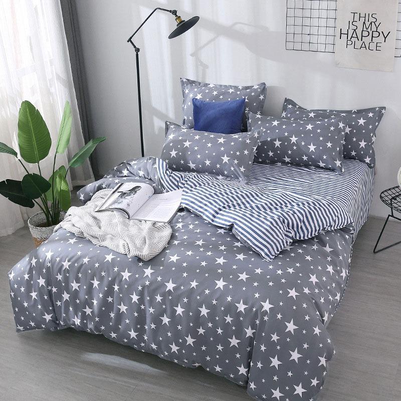 Modern Bedding Sets Moon Star Planet Girl Boy Kid Bed Cover Set - Lusy Store