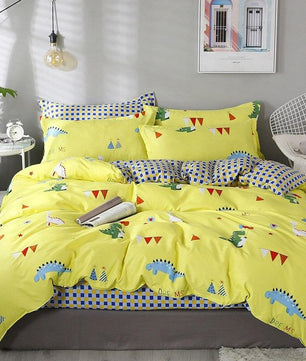 Modern Bedding Sets Pink Dot Heart Printing Bed Linens Cute Bedding Sets - Lusy Store