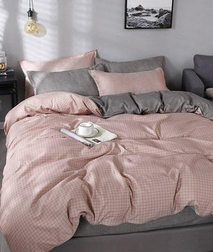 Modern Bedding Sets Pink Dot Heart Printing Bed Linens Cute Bedding Sets - Lusy Store