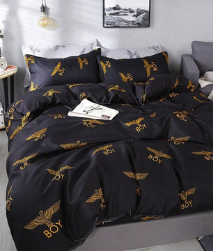 Modern Bedding Sets Pink Dot Heart Printing Bed Linens Cute Bedding Sets - Lusy Store
