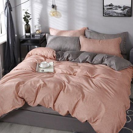 Modern Bedding Sets Pink Dot Heart Printing Bed Linens Cute Bedding Sets - Lusy Store