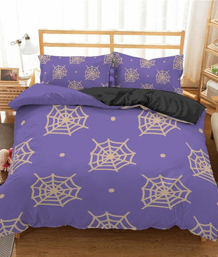 Modern Bedding Sets Spider Web Printed 3D Cartoon Home Decor - Lusy Store