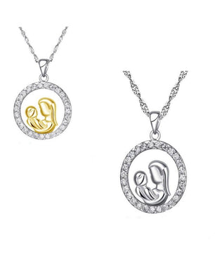 Mom Pendant Necklace Mother's Day Gift - Lusy Store