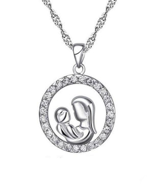 Mom Pendant Necklace Mother's Day Gift - Lusy Store